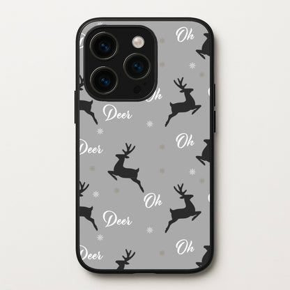Oh Deer Christmas Pattern  - Christmas Phone Case for iPhone 15 Pro Max