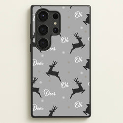 Oh Deer Christmas Pattern  - Christmas Phone Case for Galaxy S25 Ultra
