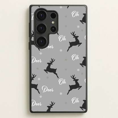 Oh Deer Christmas Pattern  - Christmas Phone Case for Galaxy S25 Ultra