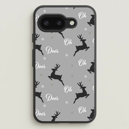 Oh Deer Christmas Pattern  - Christmas Phone Case for Google Pixel 9a