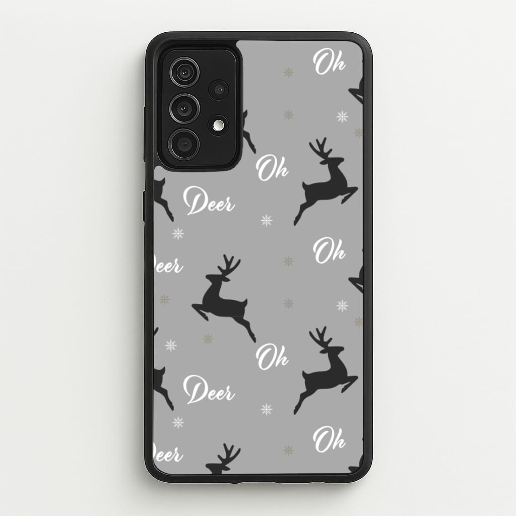 Oh Deer Christmas Pattern  - Christmas Phone Case for Galaxy A52 / A52s