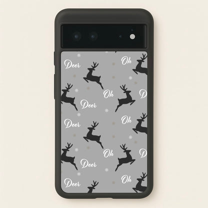 Oh Deer Christmas Pattern  - Christmas Phone Case for Google Pixel 6