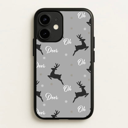 Oh Deer Christmas Pattern  - Christmas Phone Case for iPhone 12 / 12 Pro