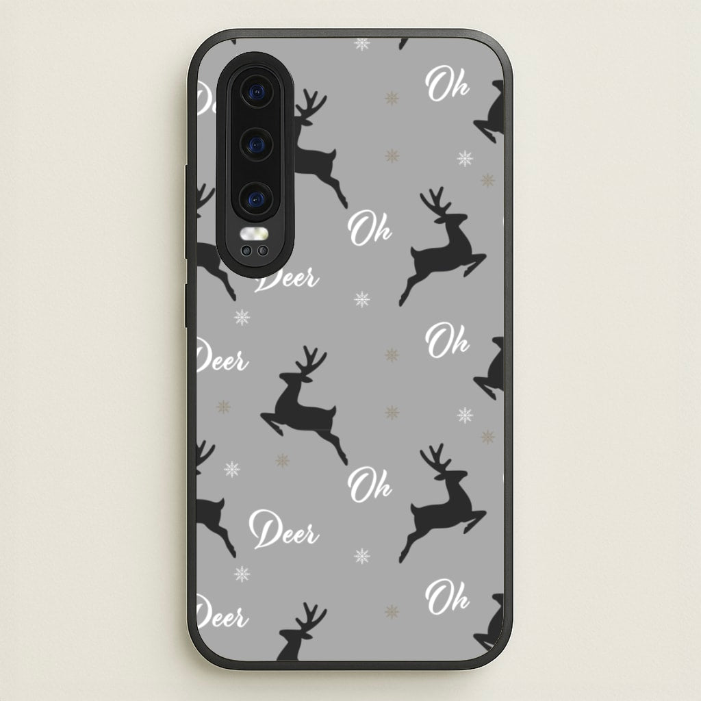 Oh Deer Christmas Pattern  - Christmas Phone Case for Huawei P30