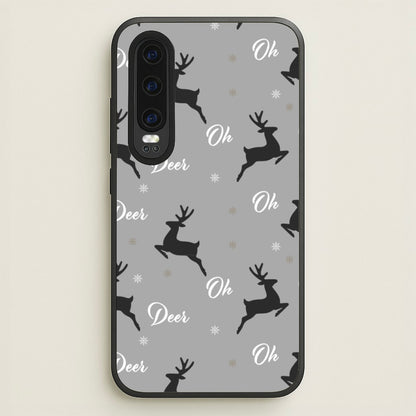 Oh Deer Christmas Pattern  - Christmas Phone Case for Huawei P30