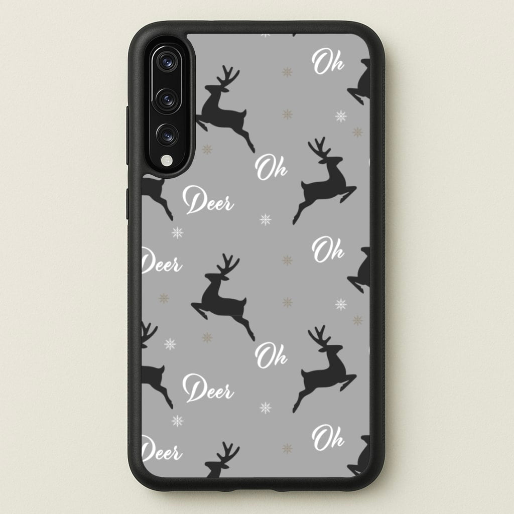 Oh Deer Christmas Pattern  - Christmas Phone Case for Huawei P20 Pro
