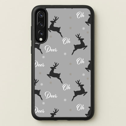 Oh Deer Christmas Pattern  - Christmas Phone Case for Huawei P20 Pro