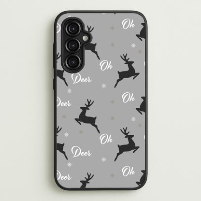 Oh Deer Christmas Pattern  - Christmas Phone Case for Galaxy A14