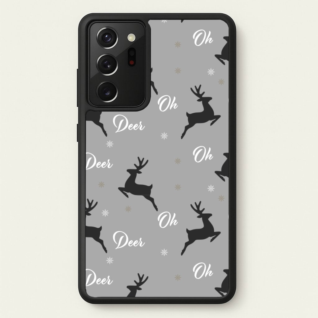 Oh Deer Christmas Pattern  - Christmas Phone Case for Galaxy Note 20 Ultra