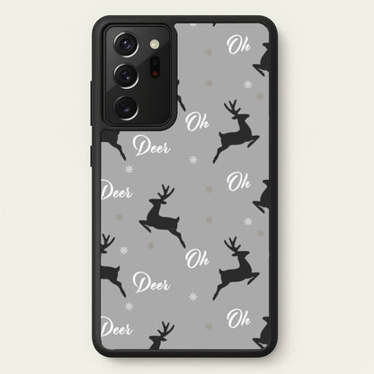 Oh Deer Christmas Pattern  - Christmas Phone Case for Galaxy Note 20 Ultra