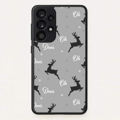 Oh Deer Christmas Pattern  - Christmas Phone Case for Galaxy A53