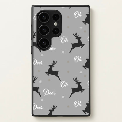 Oh Deer Christmas Pattern  - Christmas Phone Case for Galaxy S24 Ultra