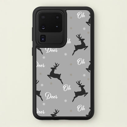 Oh Deer Christmas Pattern  - Christmas Phone Case for Galaxy S20 Ultra