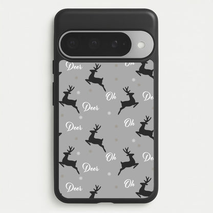 Oh Deer Christmas Pattern Phone Case for Google Pixel 10 Pro XL