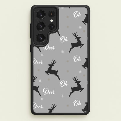 Oh Deer Christmas Pattern  - Christmas Phone Case for Galaxy S23 Ultra
