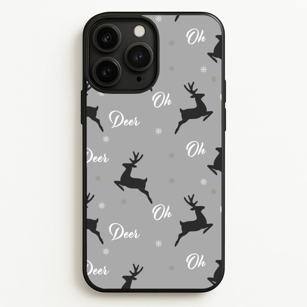 Oh Deer Christmas Pattern  - Christmas Phone Case for iPhone 11 Pro Max