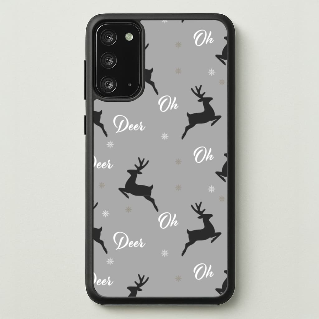 Oh Deer Christmas Pattern  - Christmas Phone Case for Galaxy Note 20