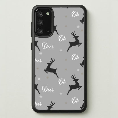 Oh Deer Christmas Pattern  - Christmas Phone Case for Galaxy Note 20