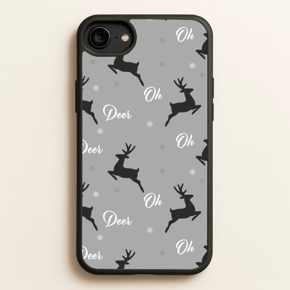 Oh Deer Christmas Pattern  - Christmas Phone Case for iPhone 6 / 7 / 8 / SE