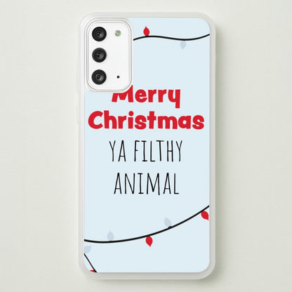 Merry Christmas Ya Filthy Animal  - Christmas Phone Case for Galaxy Note 20