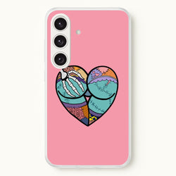 Sally And Jack Heart - TNBC  - Christmas Phone Case for Galaxy S24 Plus
