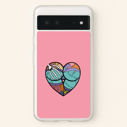 Sally And Jack Heart - TNBC  - Christmas Phone Case for Google Pixel 6