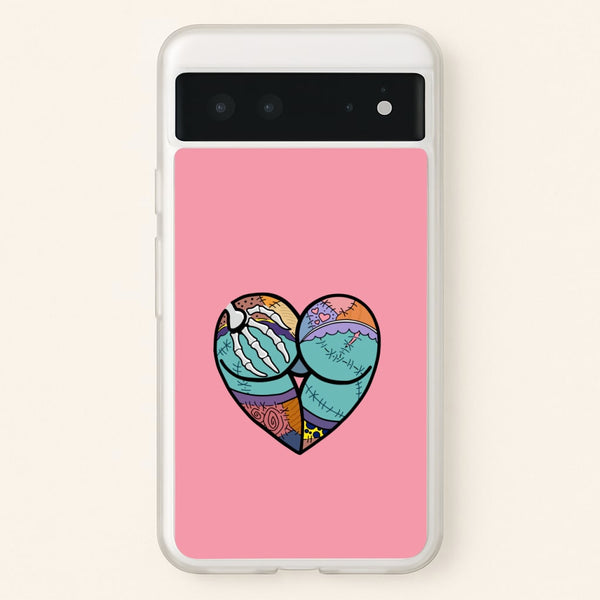 Sally And Jack Heart - TNBC  - Christmas Phone Case for Google Pixel 6