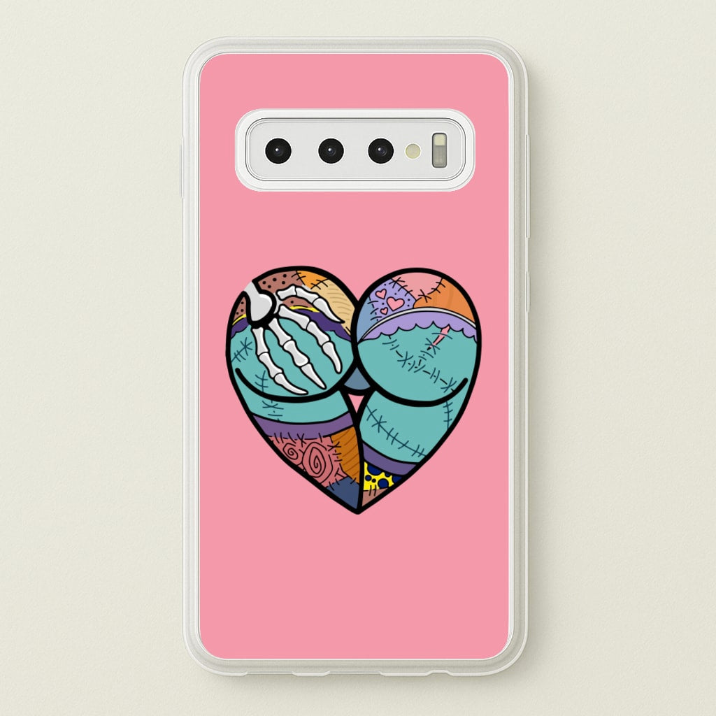 Sally And Jack Heart - TNBC  - Christmas Phone Case for Galaxy S10 Plus