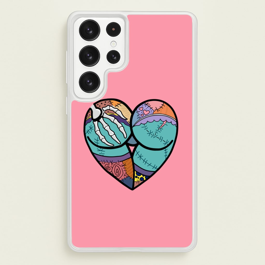 Sally And Jack Heart - TNBC  - Christmas Phone Case for Galaxy S22 Ultra