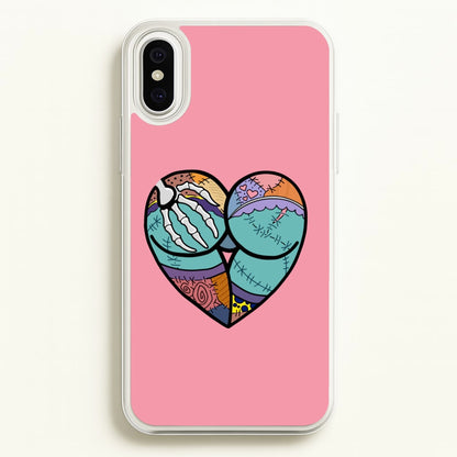 Sally And Jack Heart - TNBC  - Christmas Phone Case for iPhone XS Max
