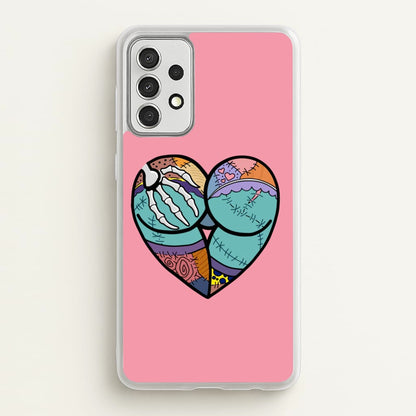 Sally And Jack Heart - TNBC  - Christmas Phone Case for Galaxy A52 / A52s