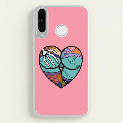 Sally And Jack Heart - TNBC  - Christmas Phone Case for Huawei P30 Lite