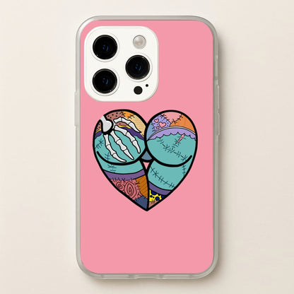 Sally And Jack Heart - TNBC  - Christmas Phone Case for iPhone 15 Pro