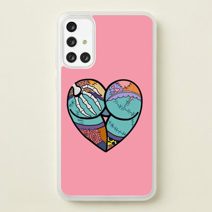 Sally And Jack Heart - TNBC  - Christmas Phone Case for Galaxy A71