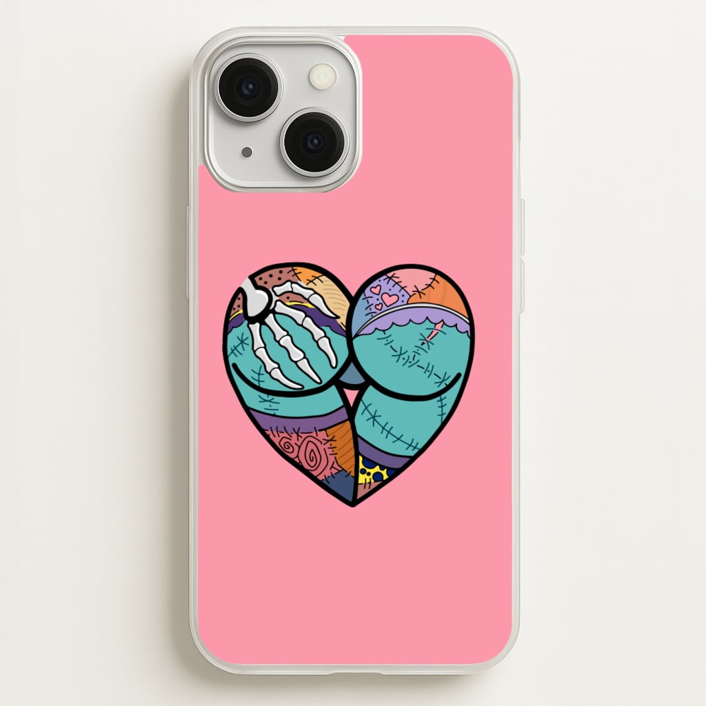 Sally And Jack Heart - TNBC  - Christmas Phone Case for iPhone 13 Mini