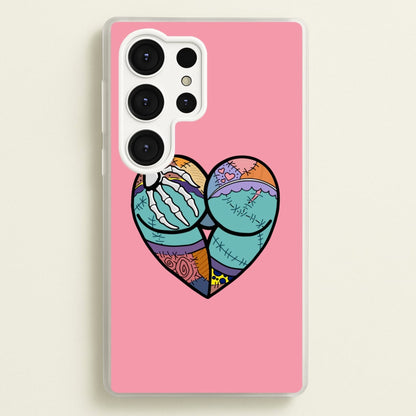 Sally And Jack Heart - TNBC  - Christmas Phone Case for Galaxy S25 Ultra
