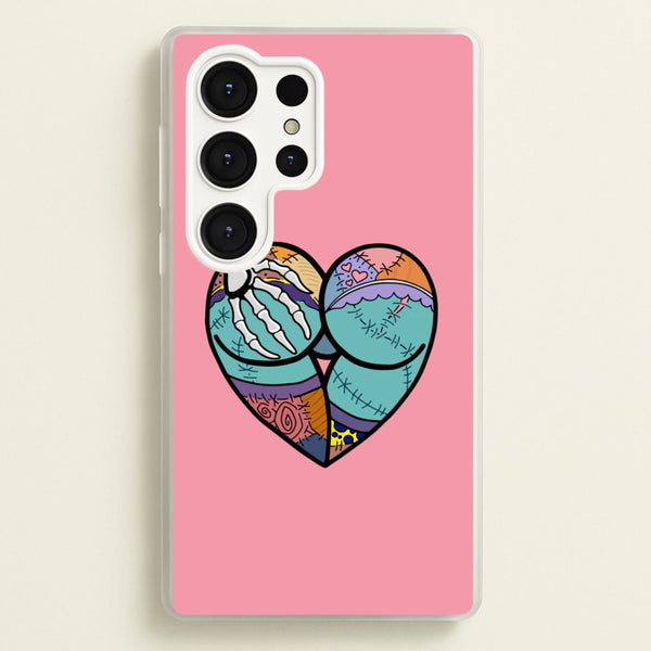 Sally And Jack Heart - TNBC  - Christmas Phone Case for Galaxy S25 Ultra