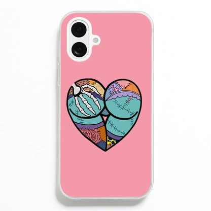Sally And Jack Heart - TNBC Phone Case