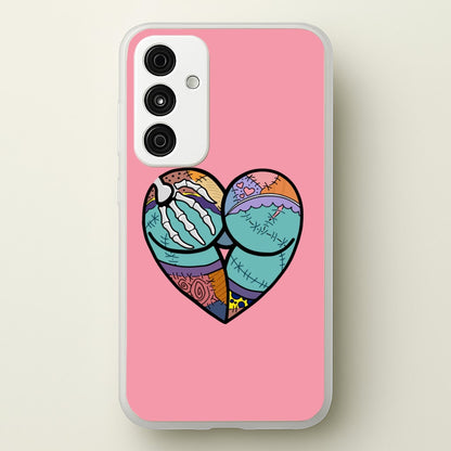 Sally And Jack Heart - TNBC  - Christmas Phone Case for Galaxy A15