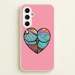 Sally And Jack Heart - TNBC  - Christmas Phone Case for Galaxy A54