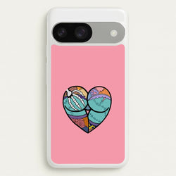 Sally And Jack Heart - TNBC  - Christmas Phone Case for Google Pixel 9 / 9 Pro