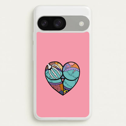Sally And Jack Heart - TNBC  - Christmas Phone Case for Google Pixel 9 / 9 Pro