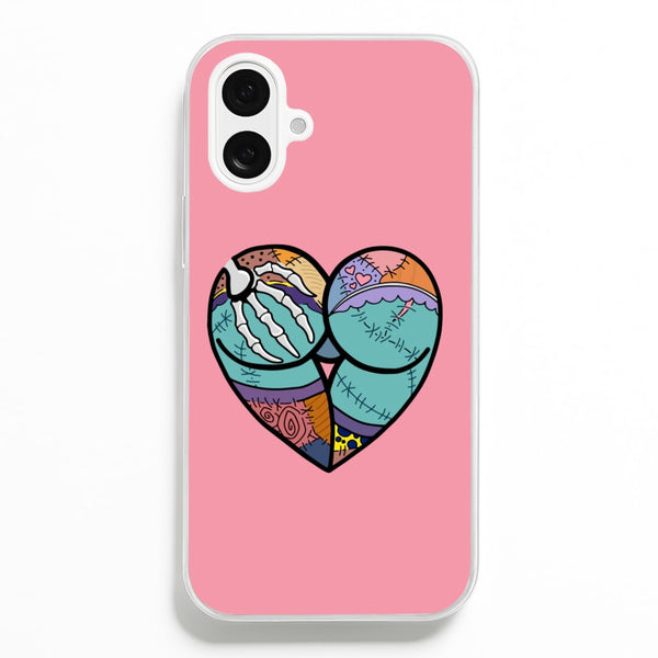 Sally And Jack Heart - TNBC  - Christmas Phone Case for iPhone 16 Plus