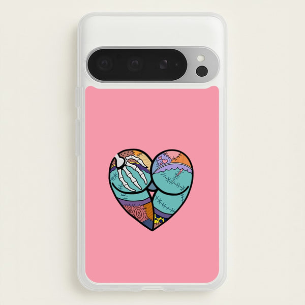 Sally And Jack Heart - TNBC  - Christmas Phone Case for Google Pixel 9 Pro XL