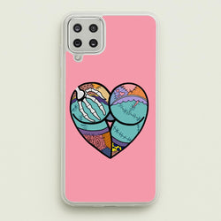 Sally And Jack Heart - TNBC  - Christmas Phone Case for Galaxy A12