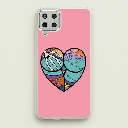 Sally And Jack Heart - TNBC  - Christmas Phone Case for Galaxy A12