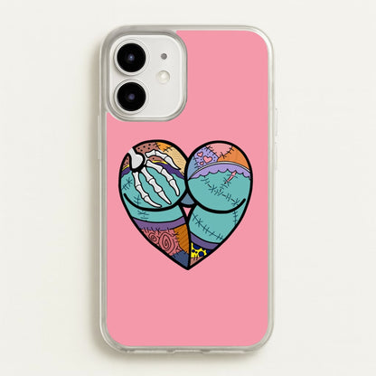 Sally And Jack Heart - TNBC  - Christmas Phone Case for iPhone 12 / 12 Pro