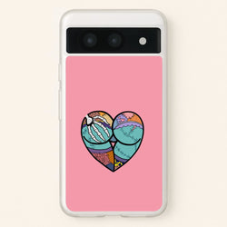 Sally And Jack Heart - TNBC  - Christmas Phone Case for Google Pixel 8a
