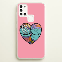 Sally And Jack Heart - TNBC  - Christmas Phone Case for Galaxy A21s