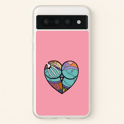 Sally And Jack Heart - TNBC  - Christmas Phone Case for Google Pixel 7 Pro